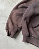 1990s - Distressed Carhartt Thermal Lined Zip Up Hoodie - L