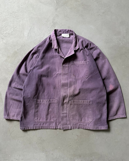 1980s - Faded Purple Moleskin Euro Chore - XL