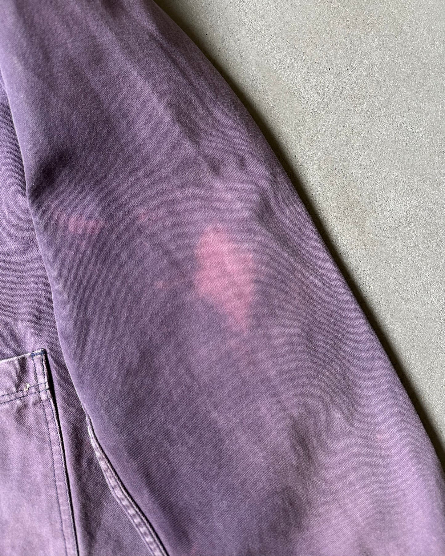 1980s - Faded Purple Moleskin Euro Chore - XL