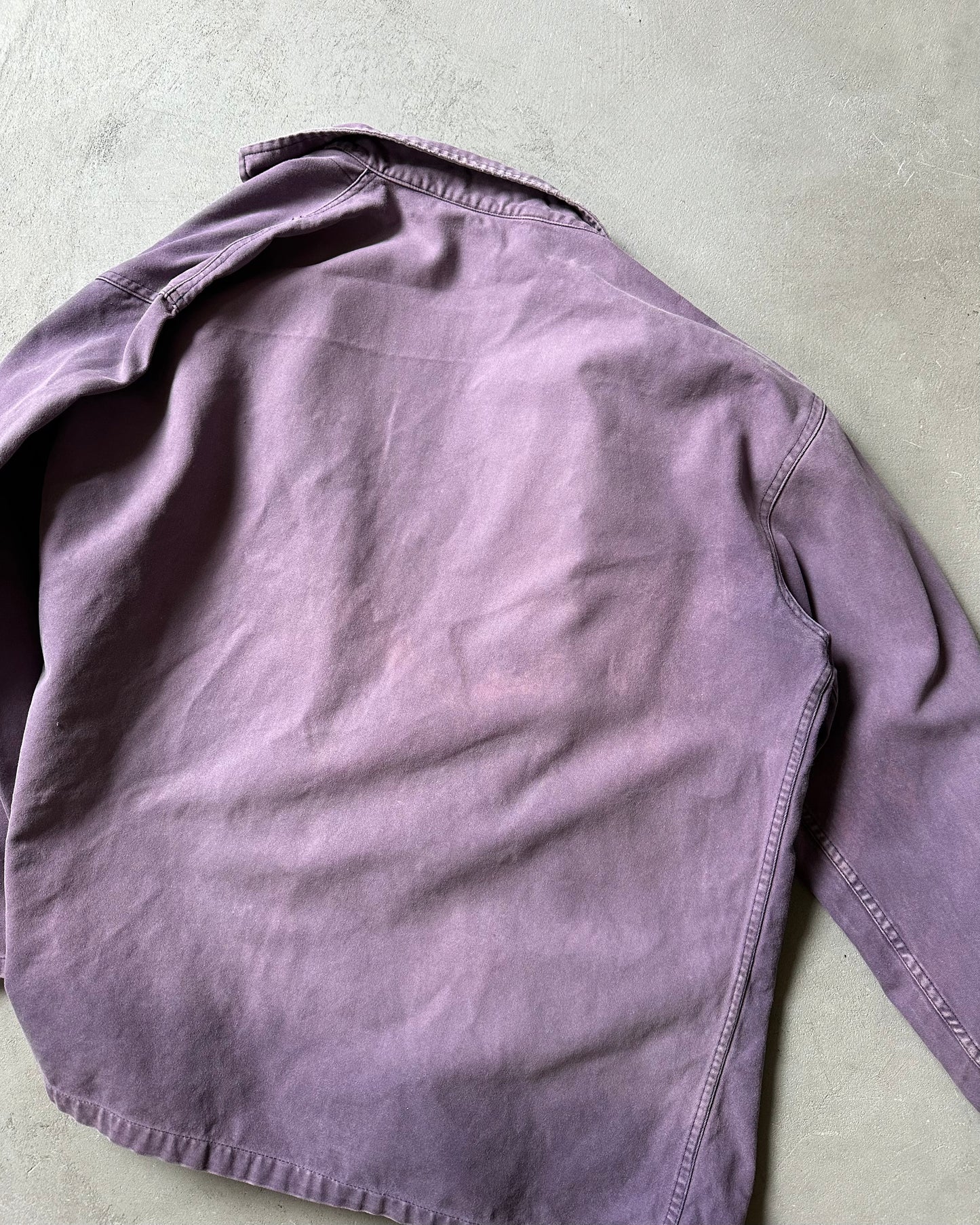 1980s - Faded Purple Moleskin Euro Chore - XL