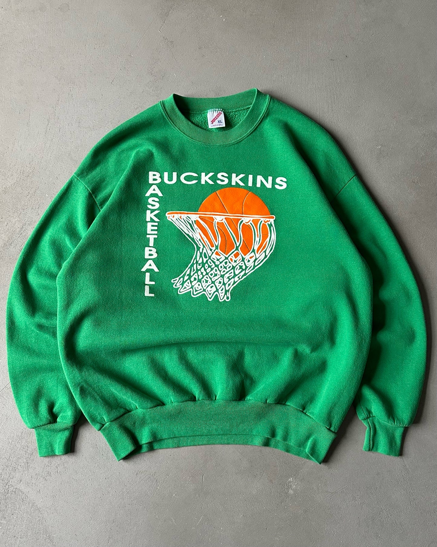 1980s - Green Buckskins Crewneck - L