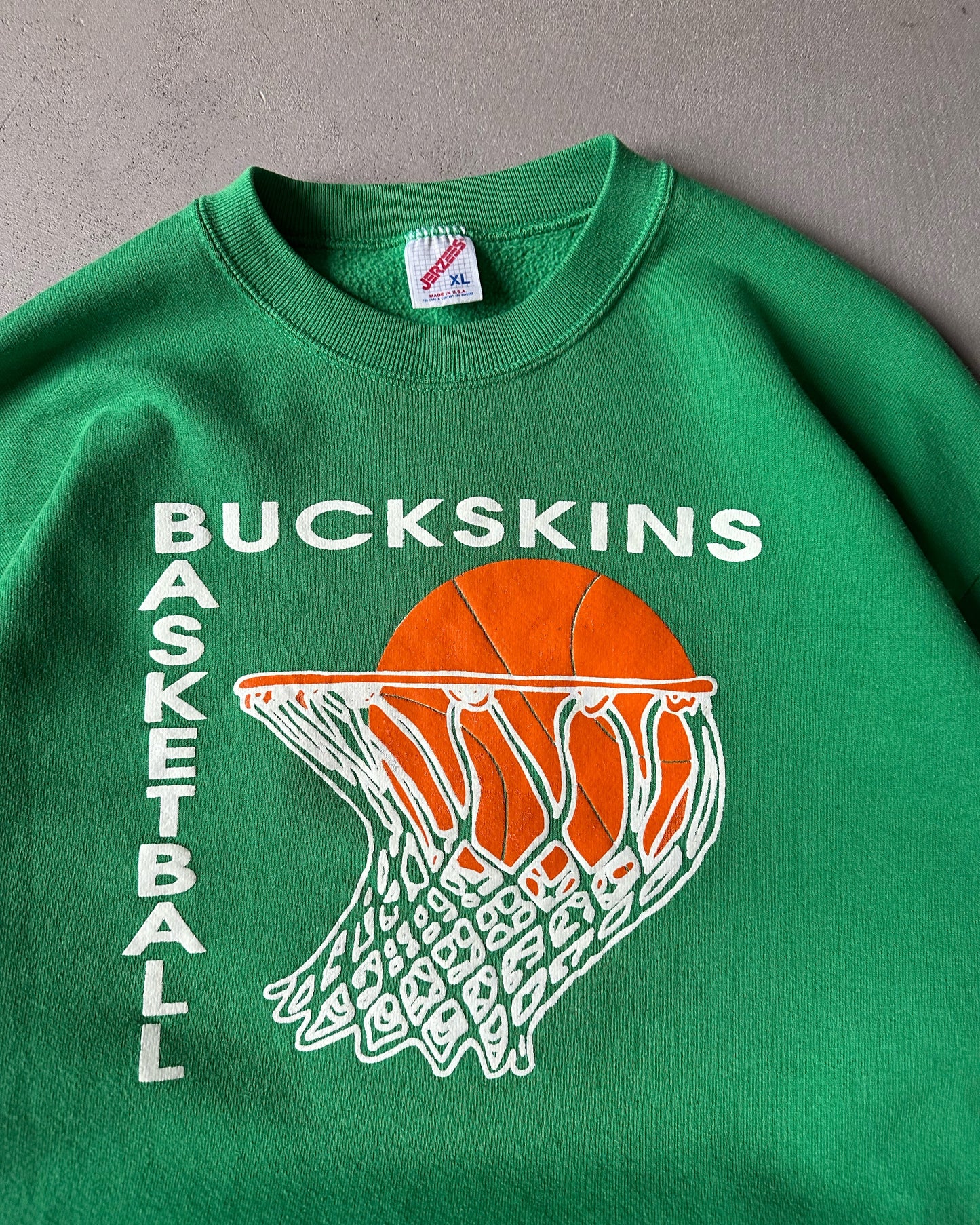 1980s - Green Buckskins Crewneck - L