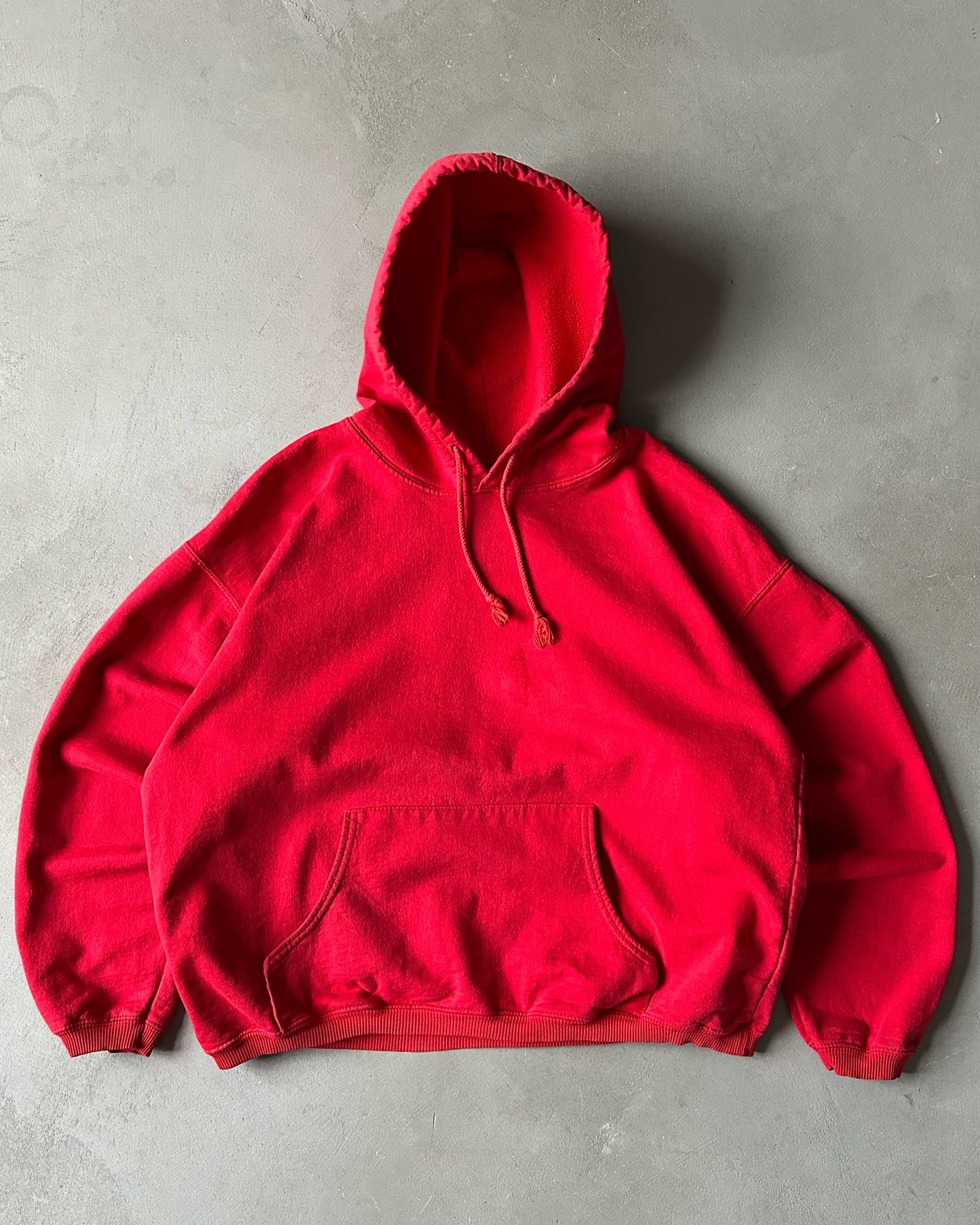 1990s - Distressed Red Marlboro Cropped Hoodie - M