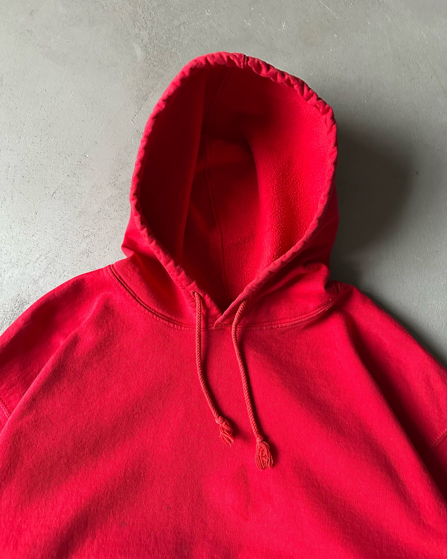 1990s - Distressed Red Marlboro Cropped Hoodie - M