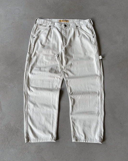 2000s - Cream LEE Carpenter Pants - 36x29