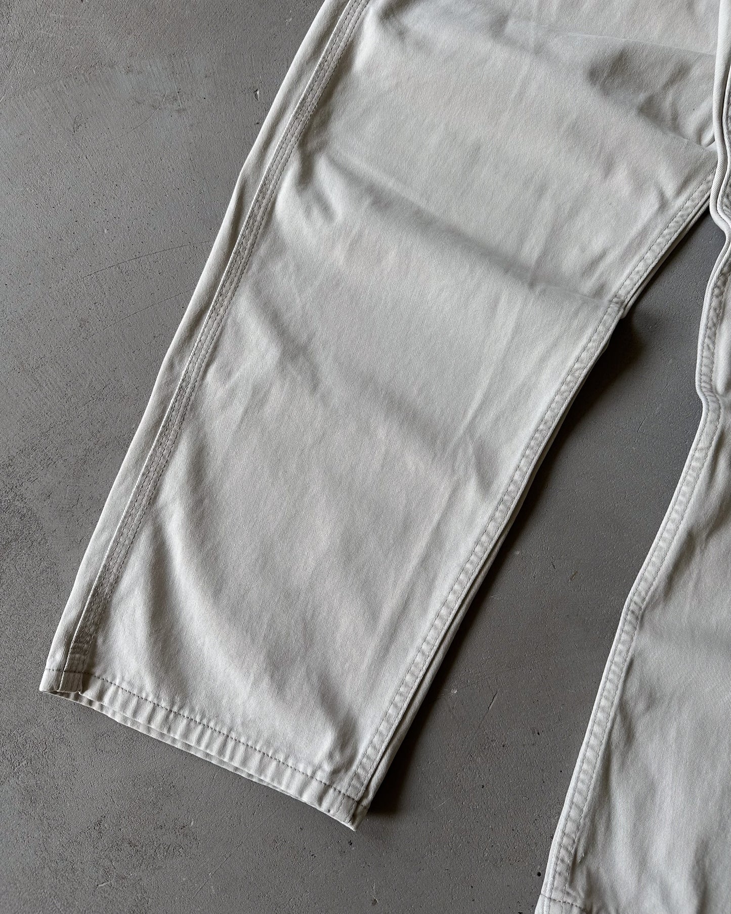 2000s - Cream LEE Carpenter Pants - 36x29