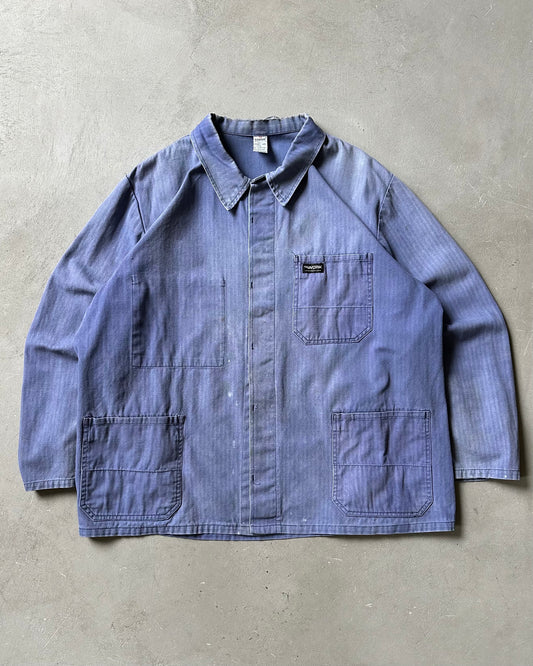 1980s - Faded Blue HBT Euro Chore - XL/XXL