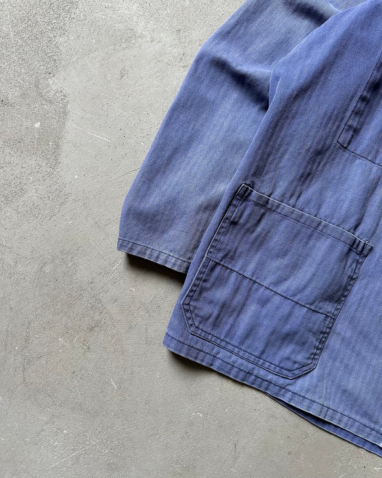 1980s - Faded Blue HBT Euro Chore - XL/XXL