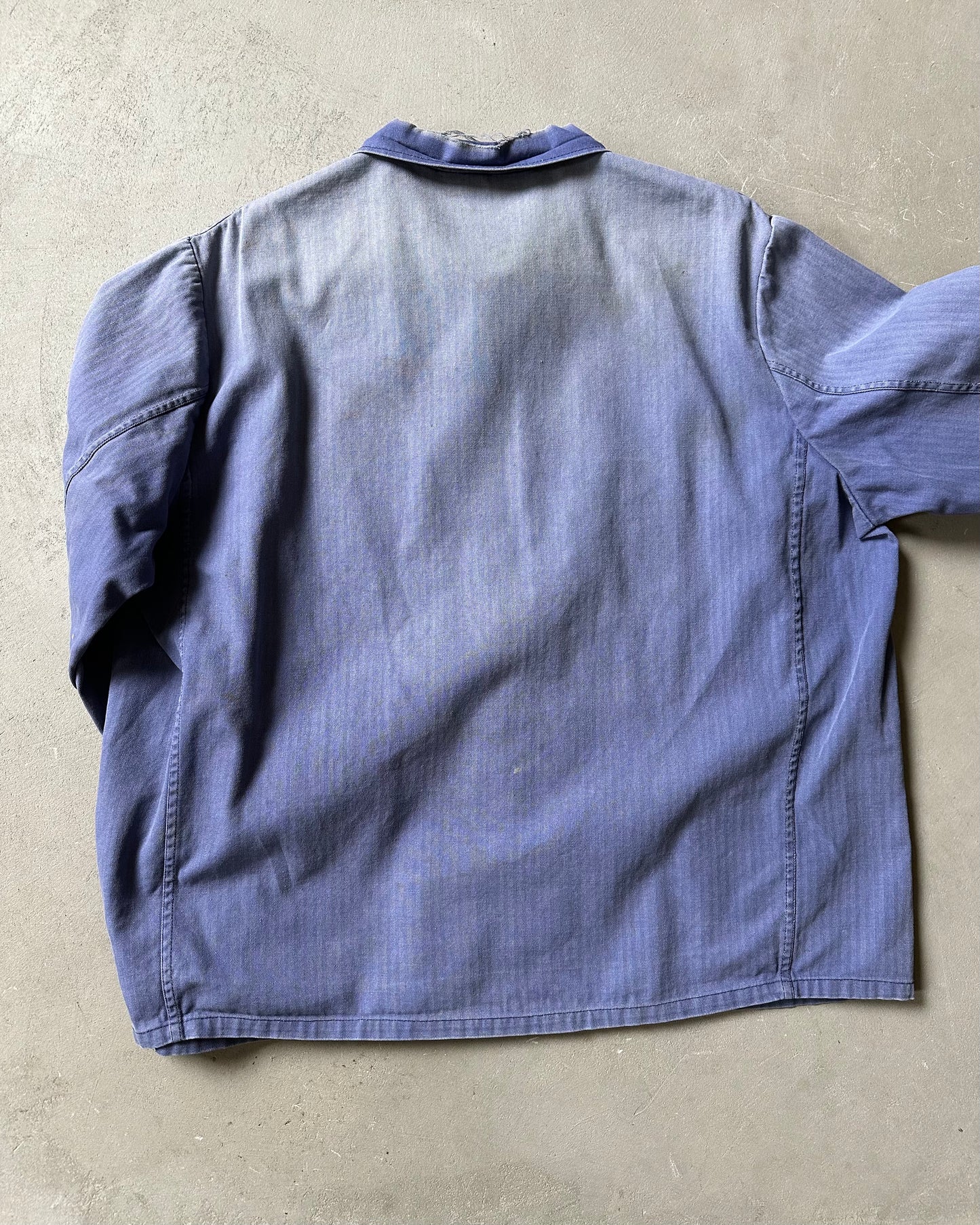 1980s - Faded Blue HBT Euro Chore - XL/XXL