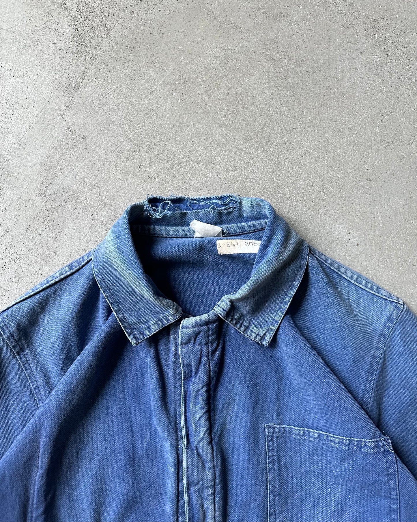 1980s - Distressed Blue Euro Chore - M