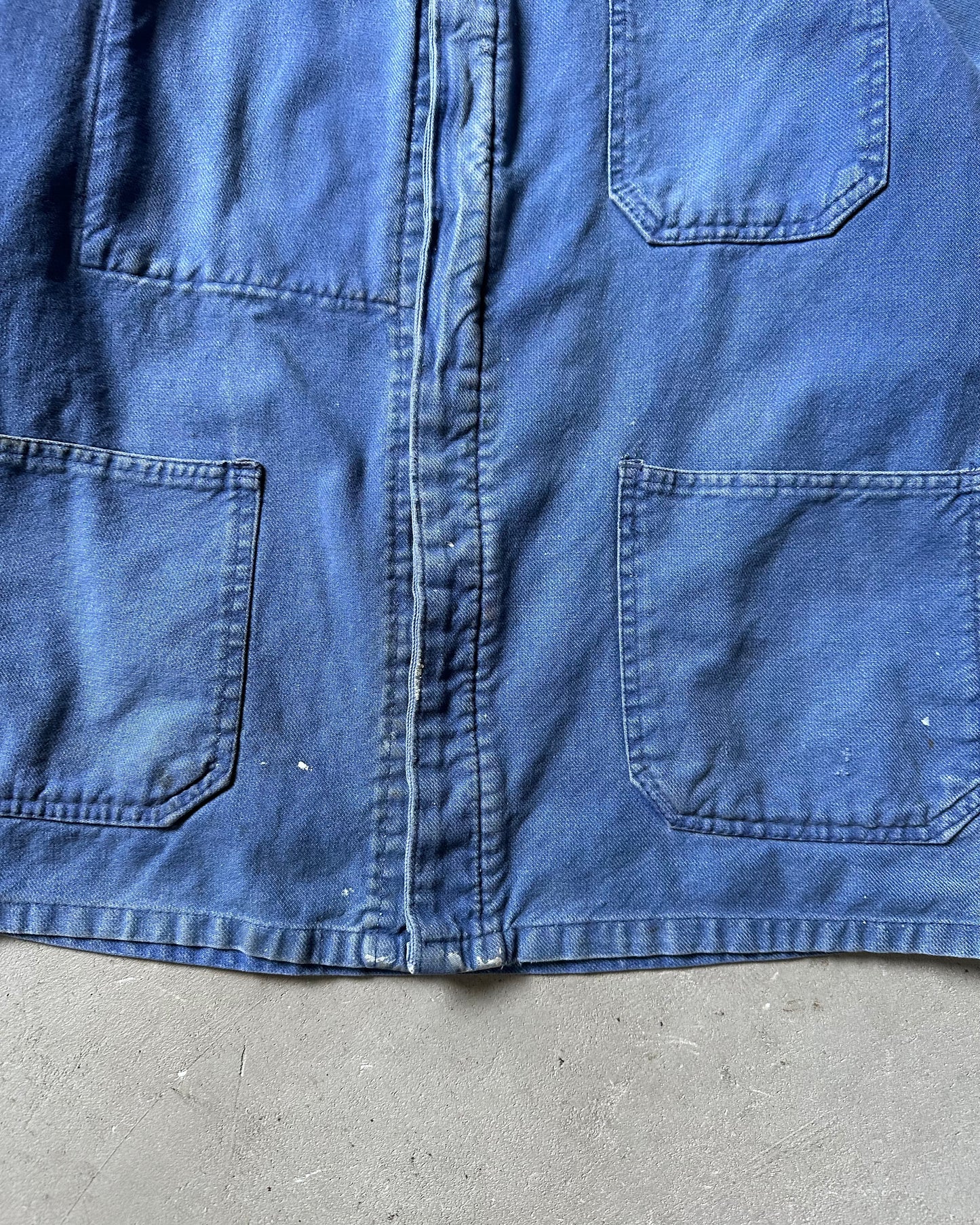 1980s - Distressed Blue Euro Chore - M