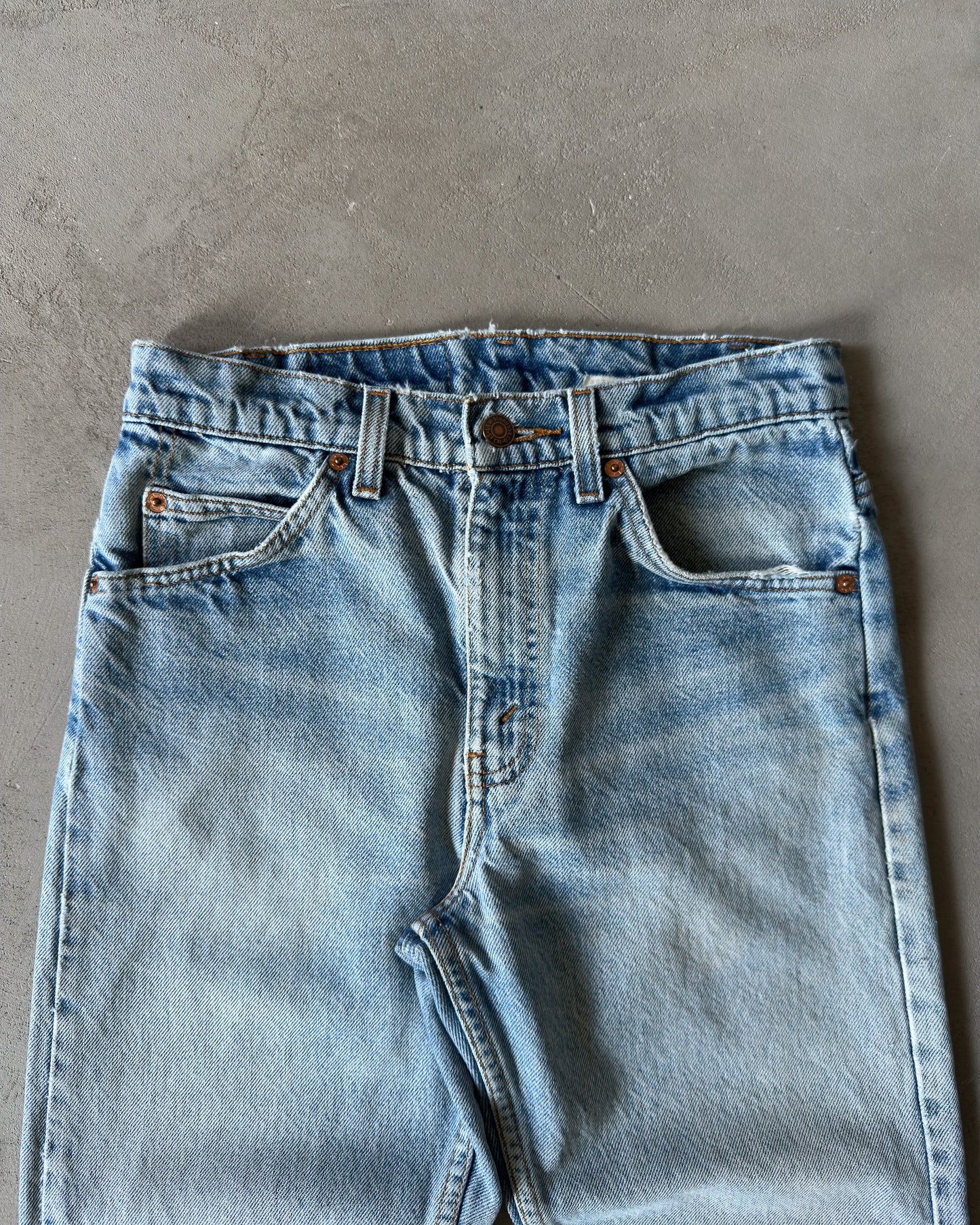 1980s - Distressed 505 Orange Tab Levi's Jeans - 26x33