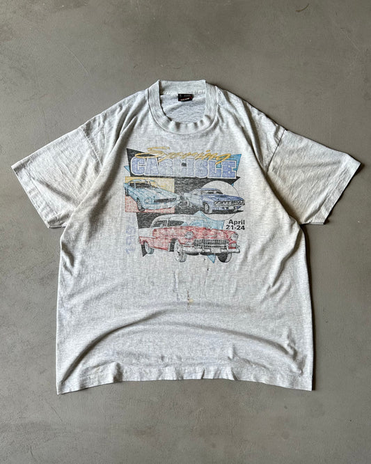 1990s - Distressed Gray Carlisle T-Shirt - L/XL