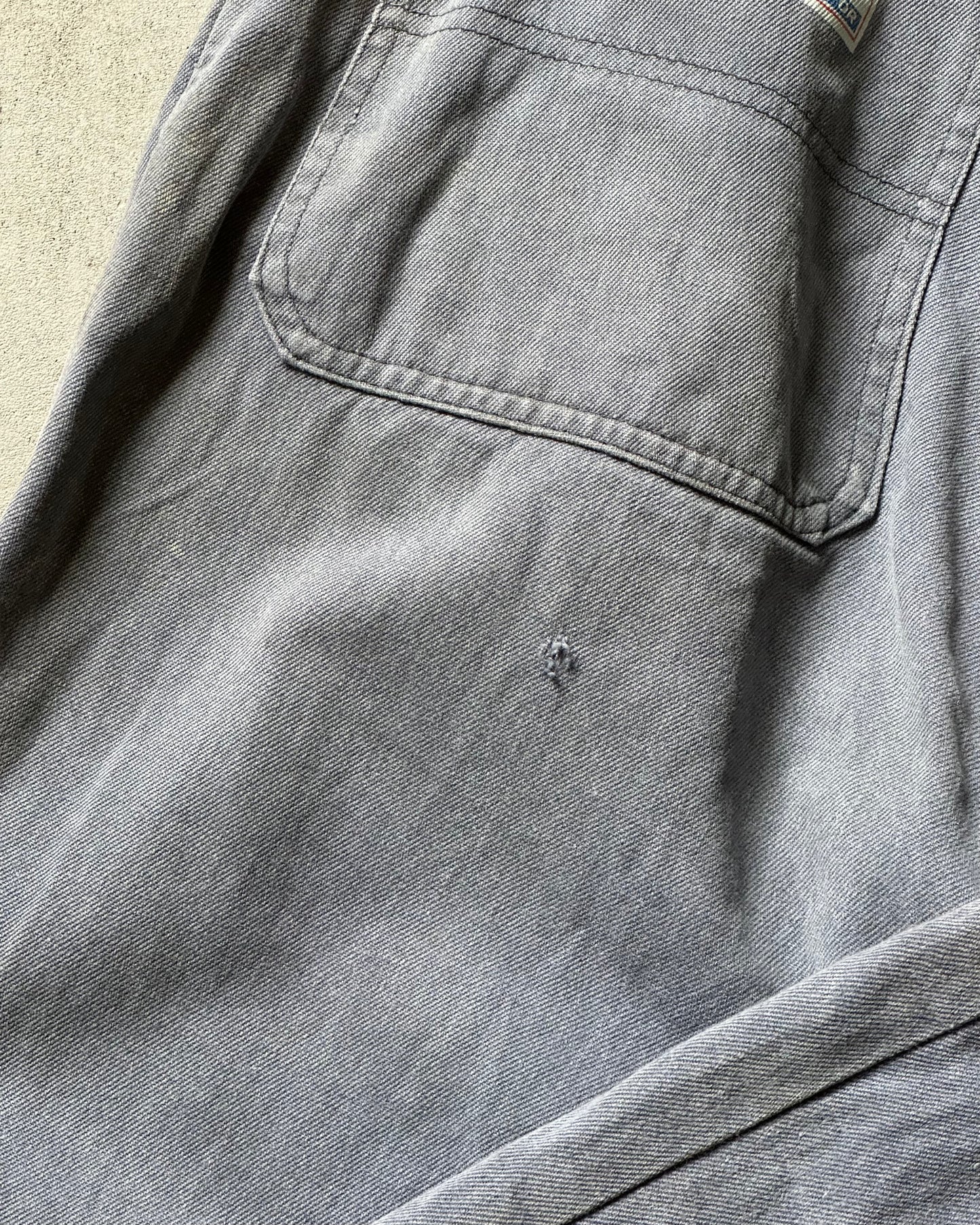 Années 70 - Jean Euro patchwork double épaisseur aux genoux - 36x29