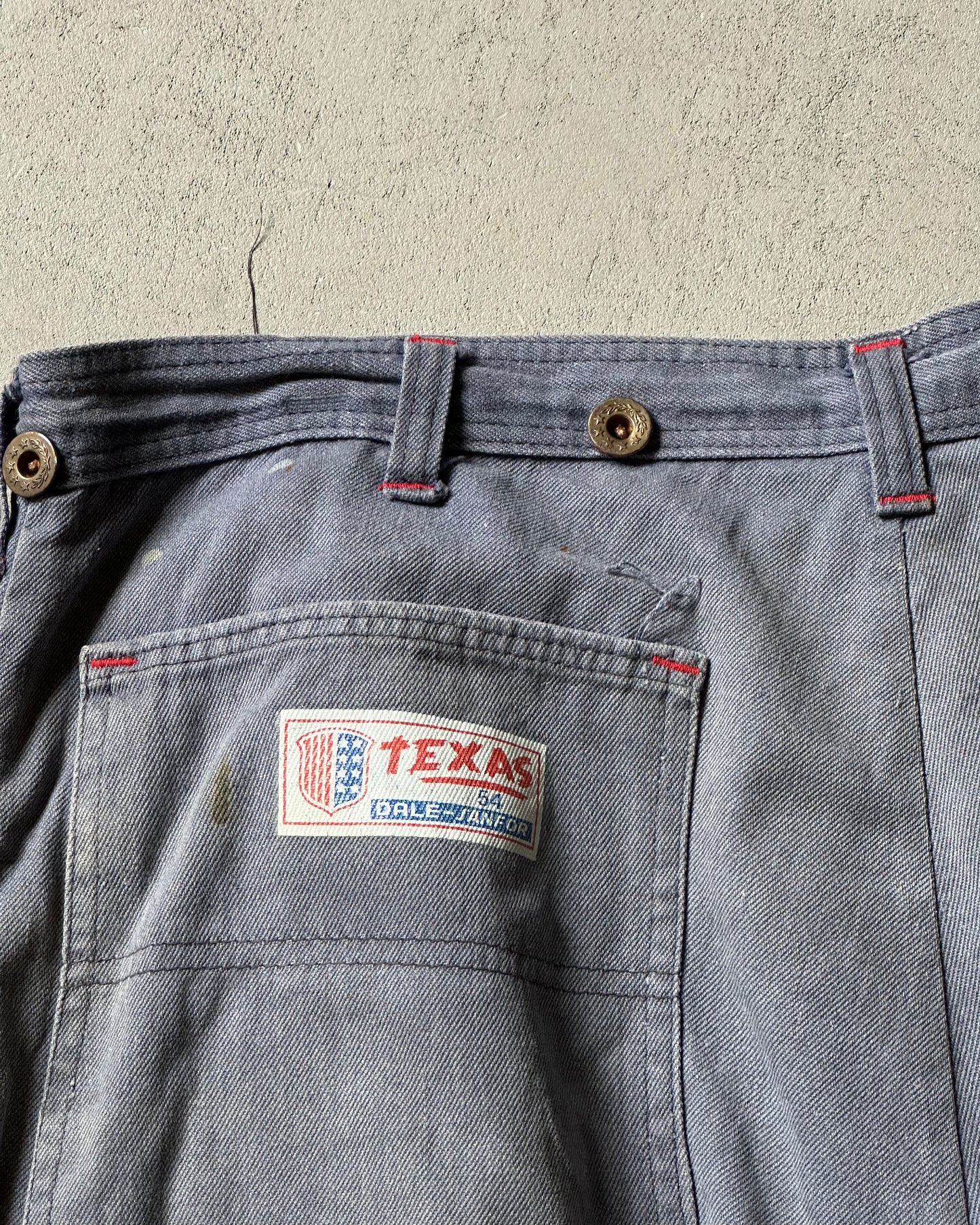 Années 70 - Jean Euro patchwork double épaisseur aux genoux - 36x29