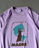 1980s - Lilac "MADRE" T-Shirt - M/L
