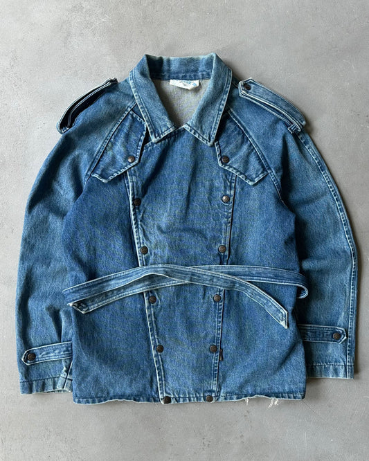 1980s - Denim Utility Jacket - (W)M