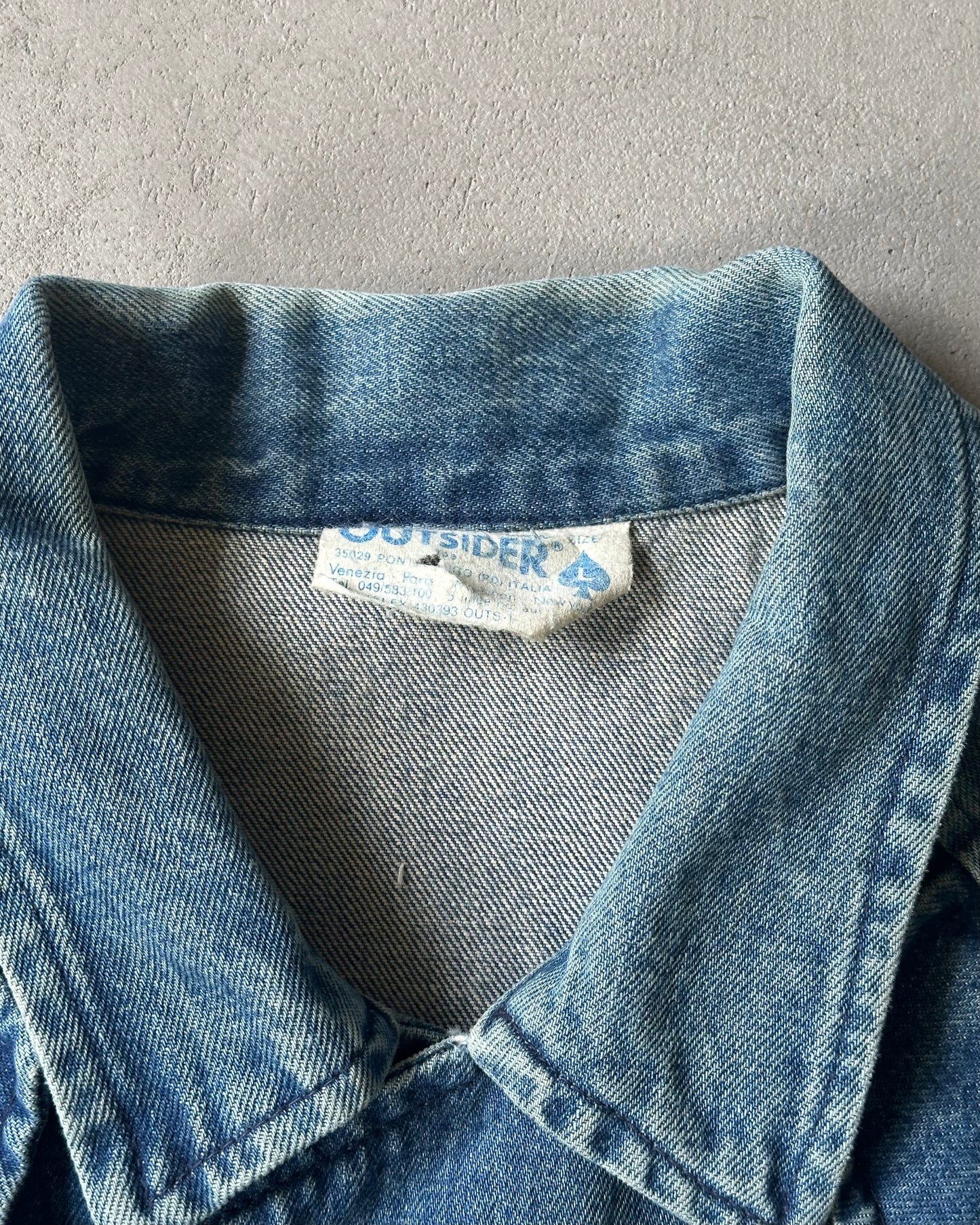1980s - Denim Utility Jacket - (W)M