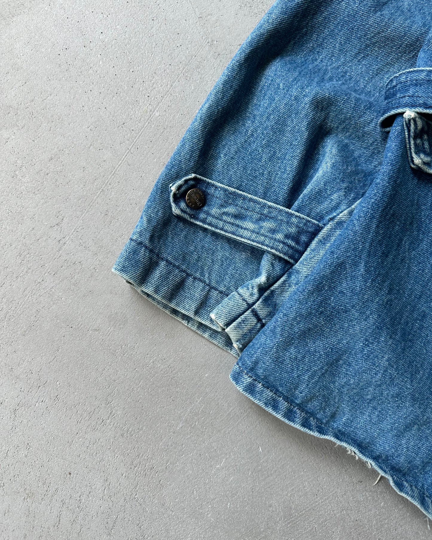1980s - Denim Utility Jacket - (W)M