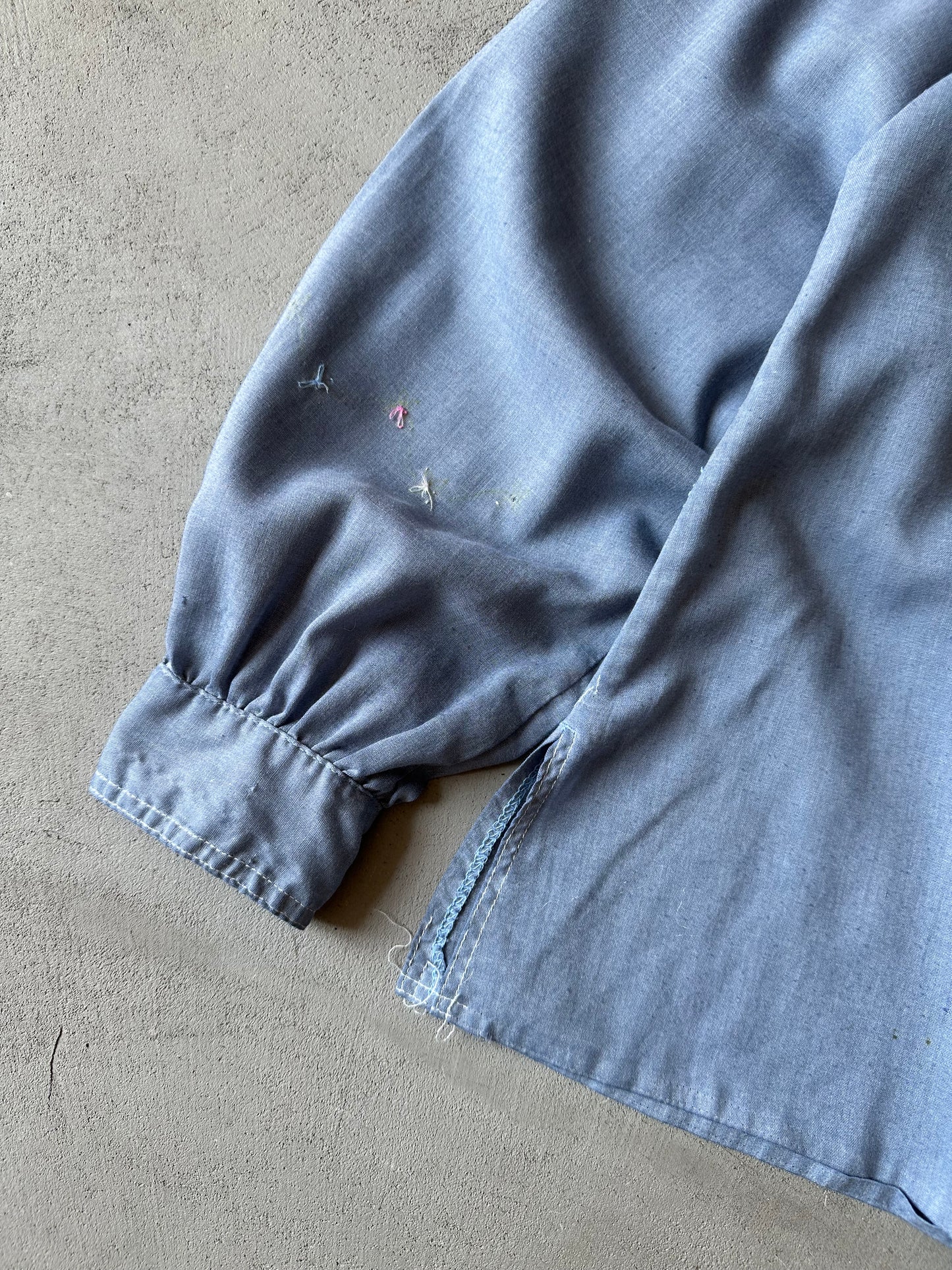 1970s - Blue Chambray Shirt - (W)L