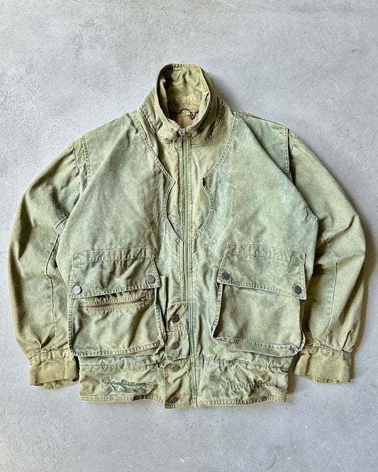 1970s - Distressed Green Utility Jacket - M