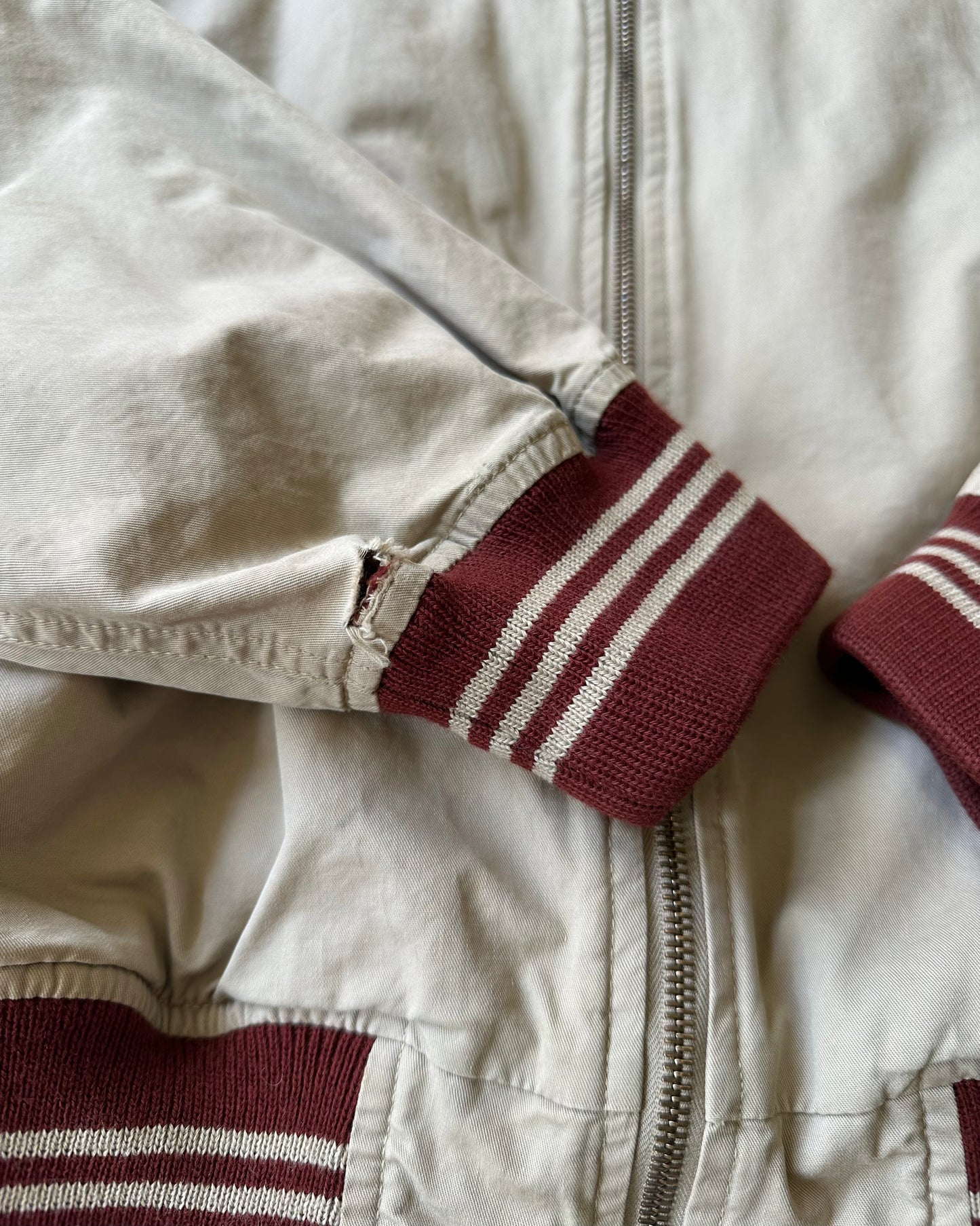 1990s - Tan/Brown Chevignon Light Bomber Jacket - XL