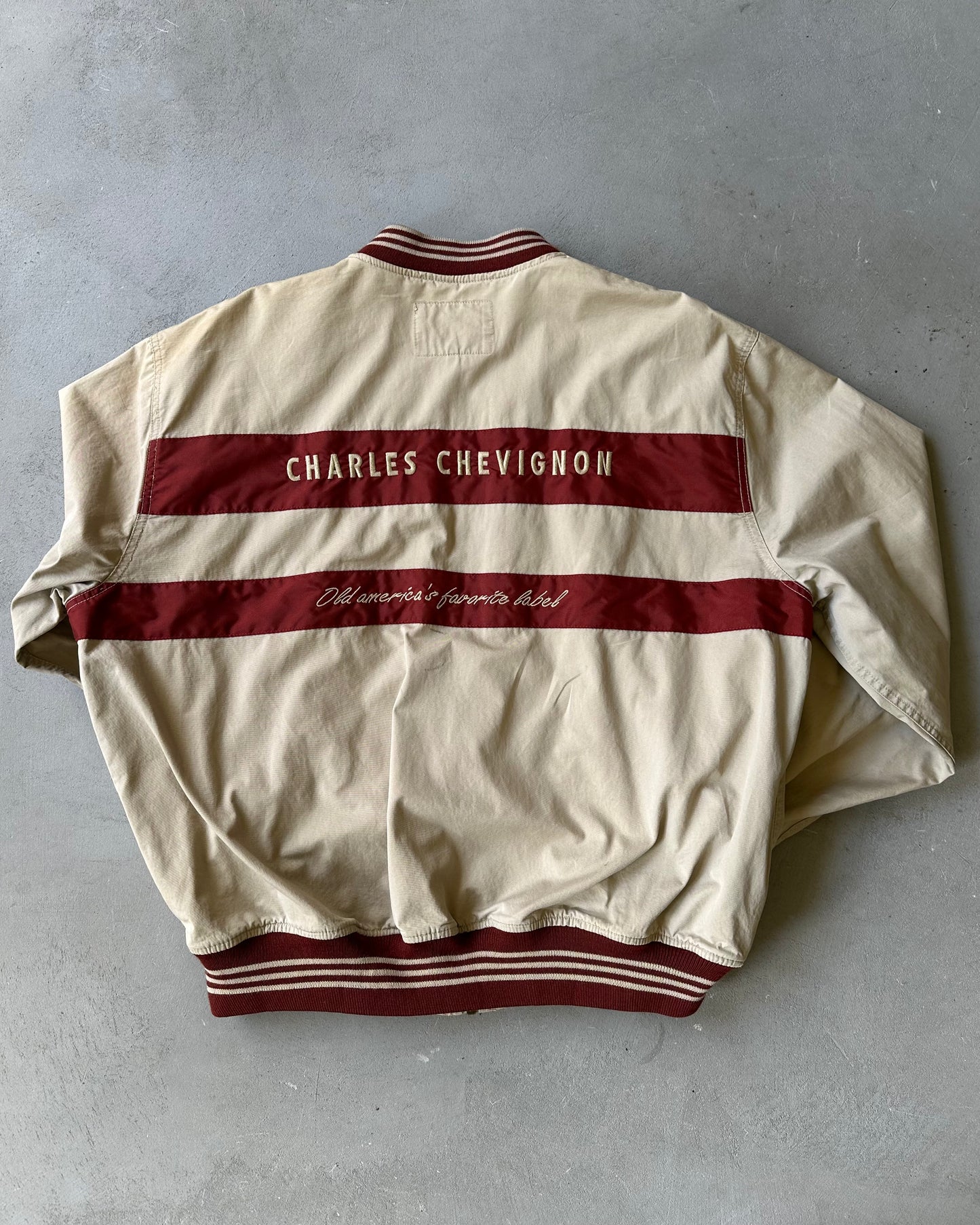 1990s - Tan/Brown Chevignon Light Bomber Jacket - XL