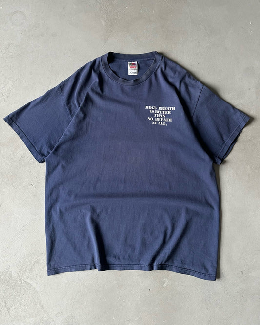 2000s - Navy Hog's Breath T-Shirt - XXL