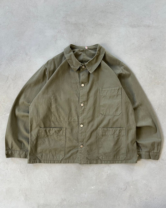 1970s - Green Chore Overshirt - XL/XXL