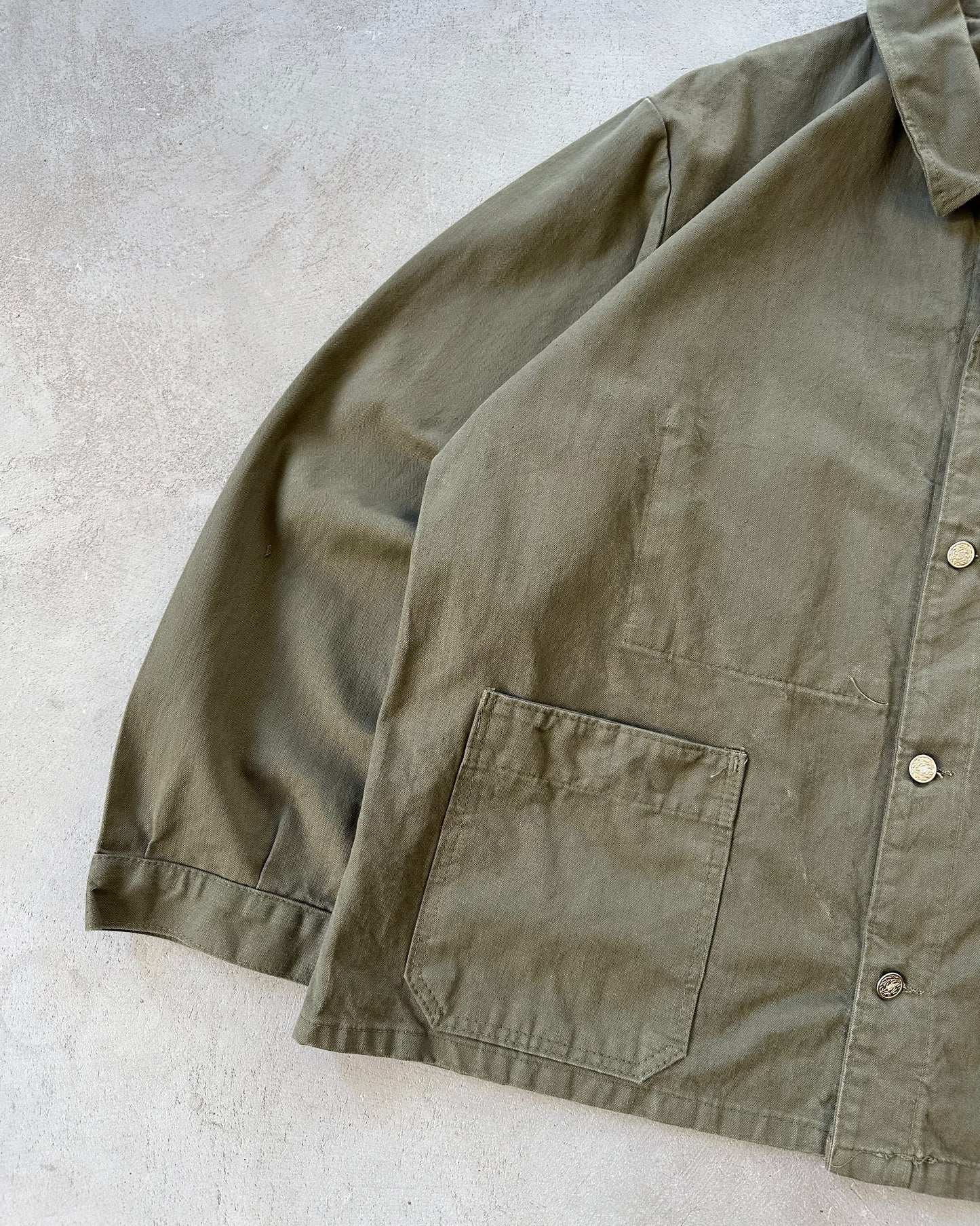 1970s - Green Chore Overshirt - XL/XXL