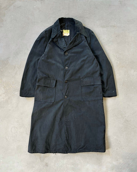 1960s - Black U.S Coast Guard Plymouth Coat - M