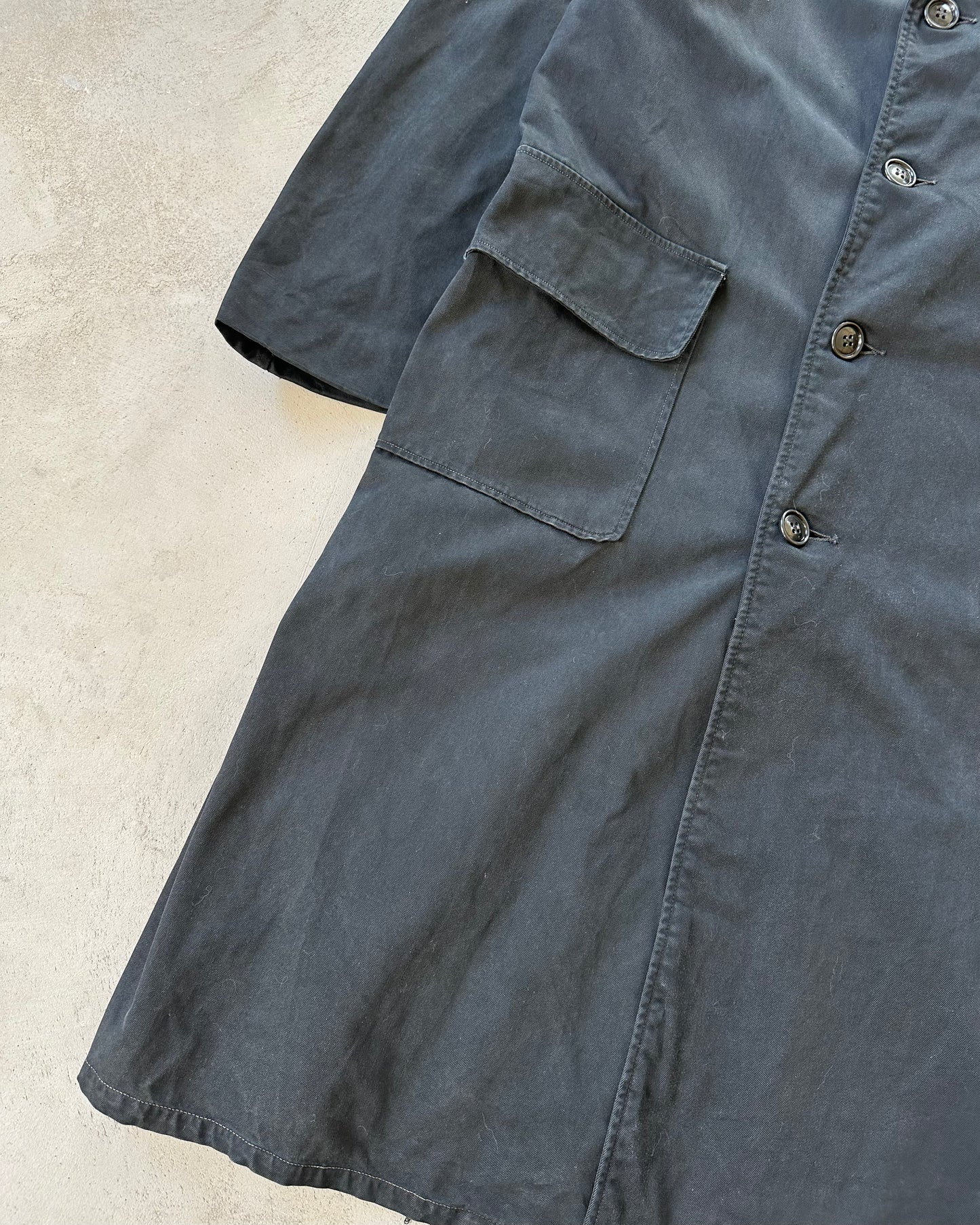 1960s - Black U.S Coast Guard Plymouth Coat - M