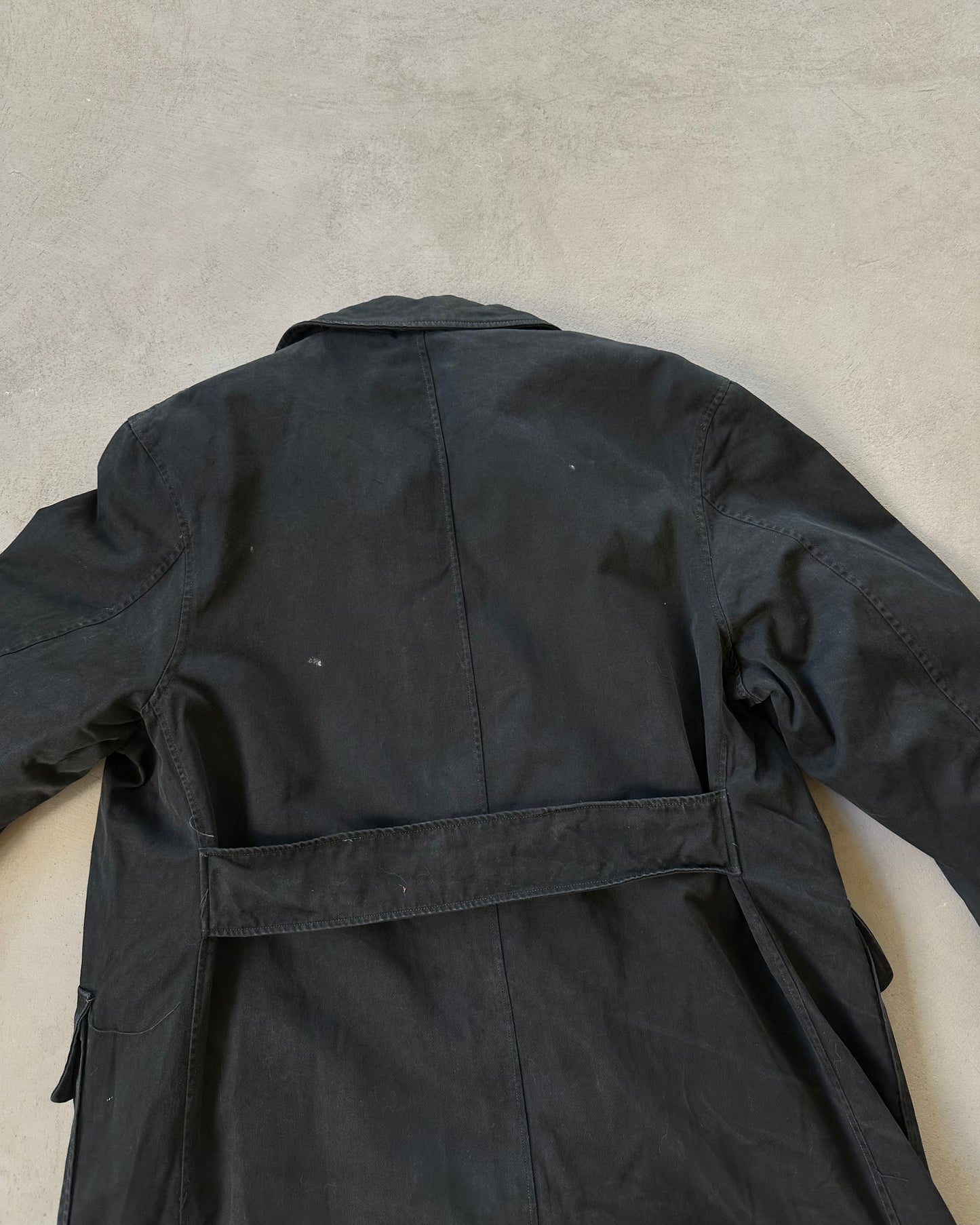 1960s - Black U.S Coast Guard Plymouth Coat - M