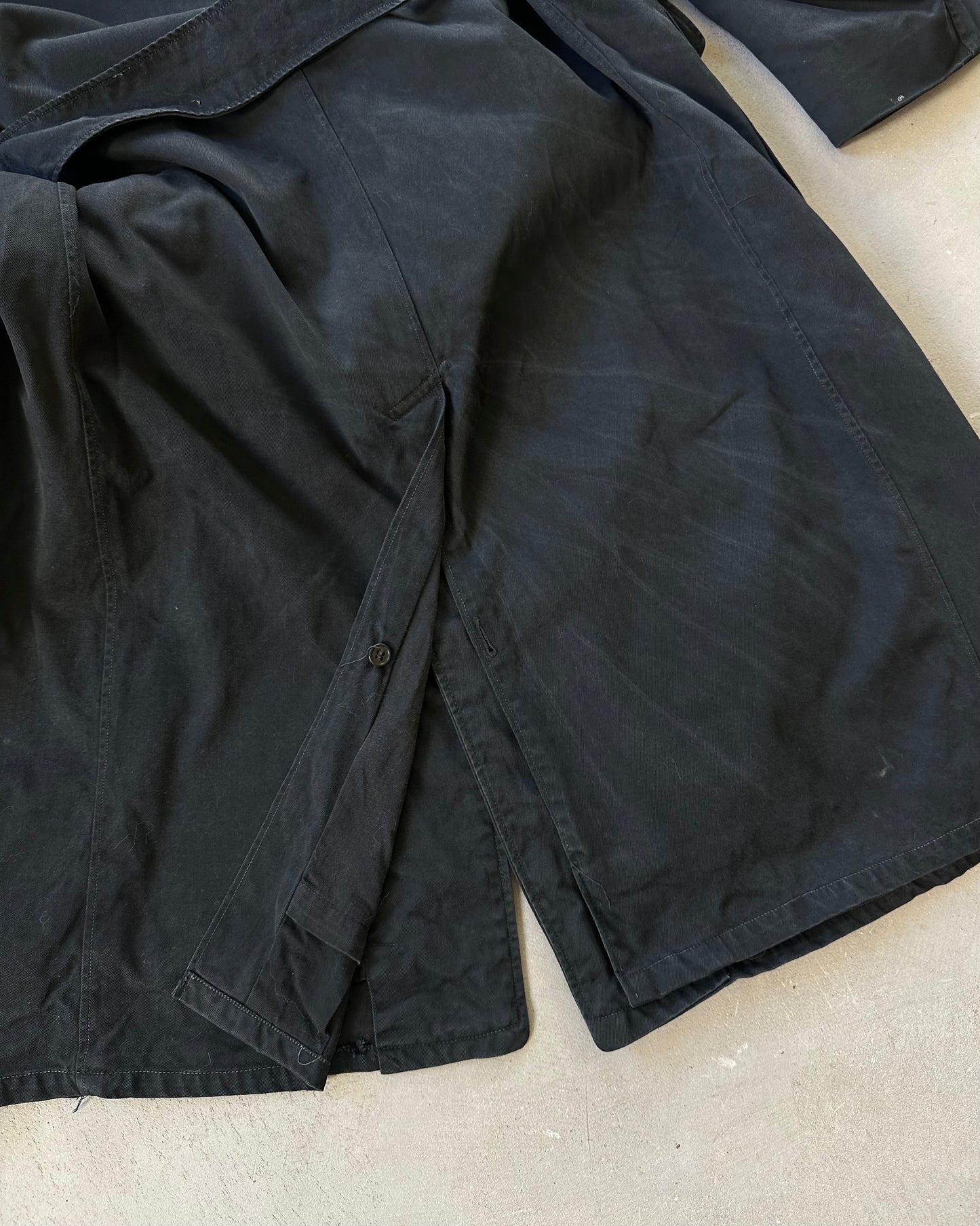 1960s - Black U.S Coast Guard Plymouth Coat - M
