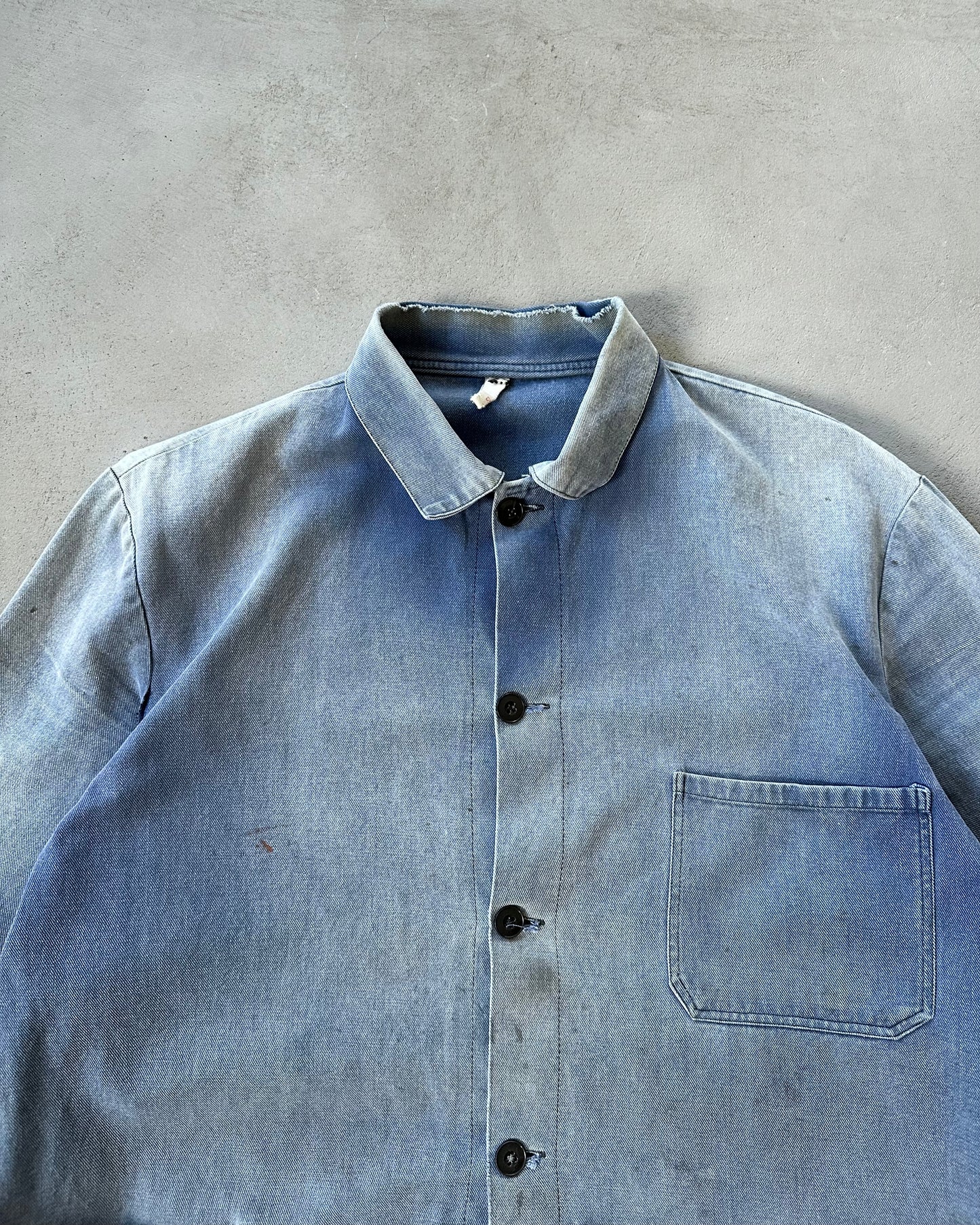 1960s - Distressed Blue French Chore - M/L