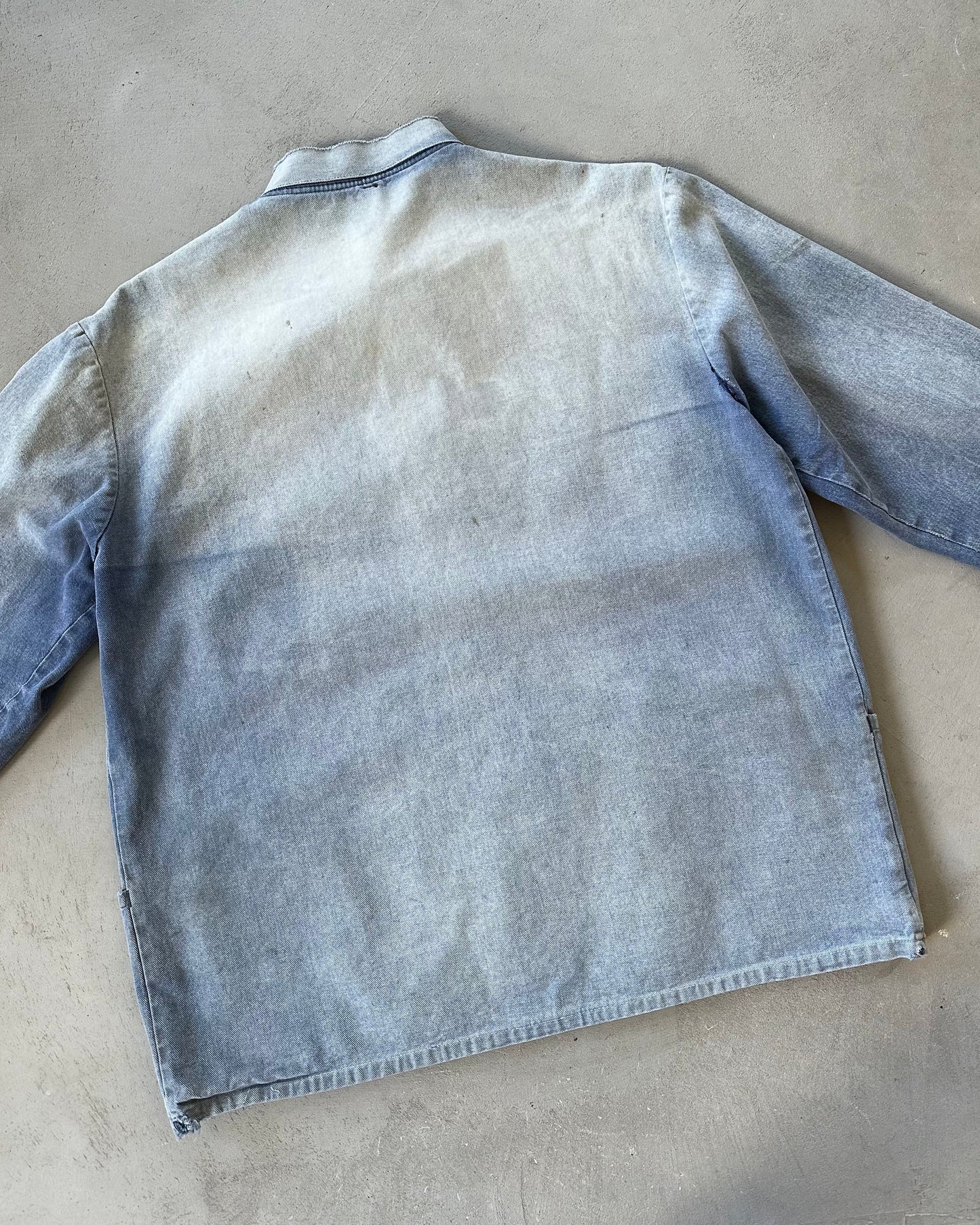 1960s - Distressed Blue French Chore - M/L