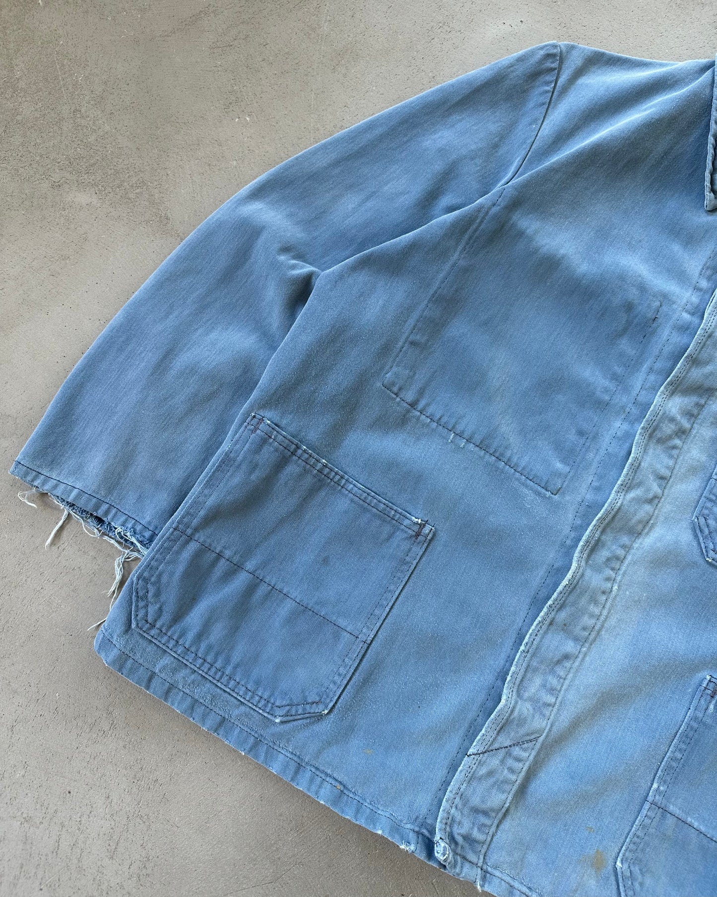 1970s - Distressed Blue French Chore - S/M