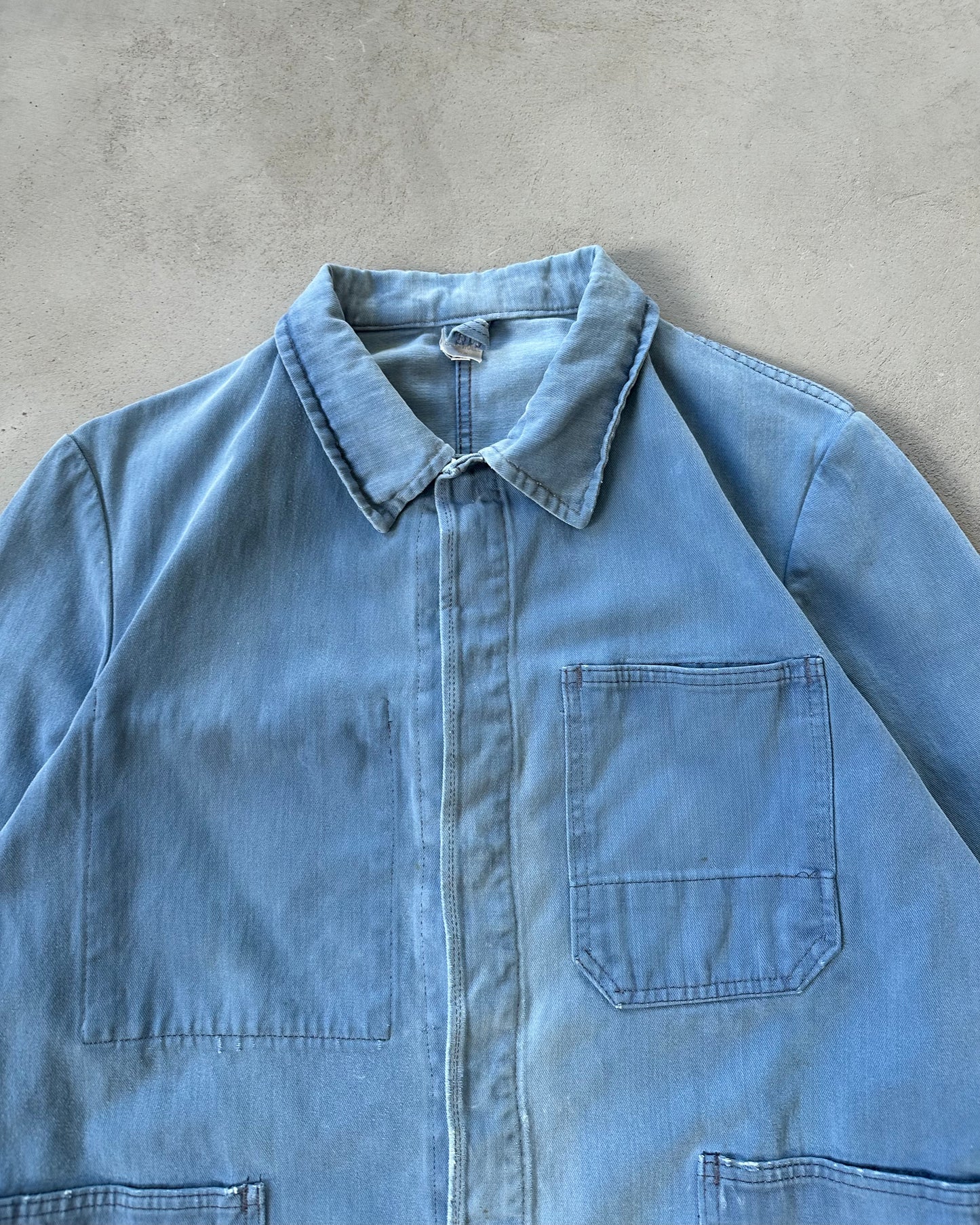 1970s - Distressed Blue French Chore - S/M
