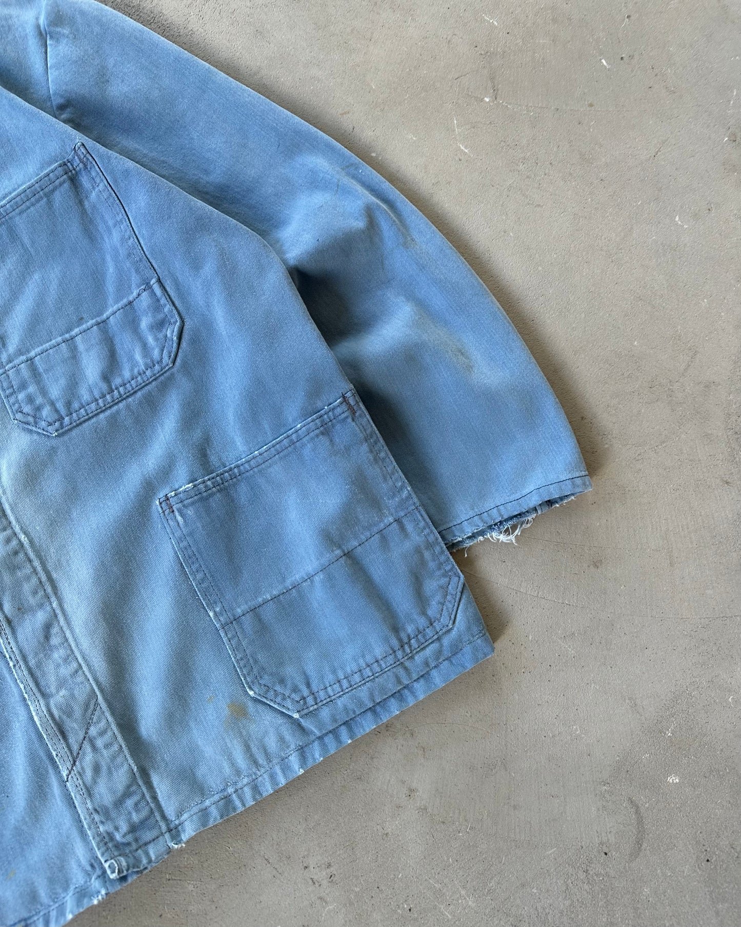 1970s - Distressed Blue French Chore - S/M