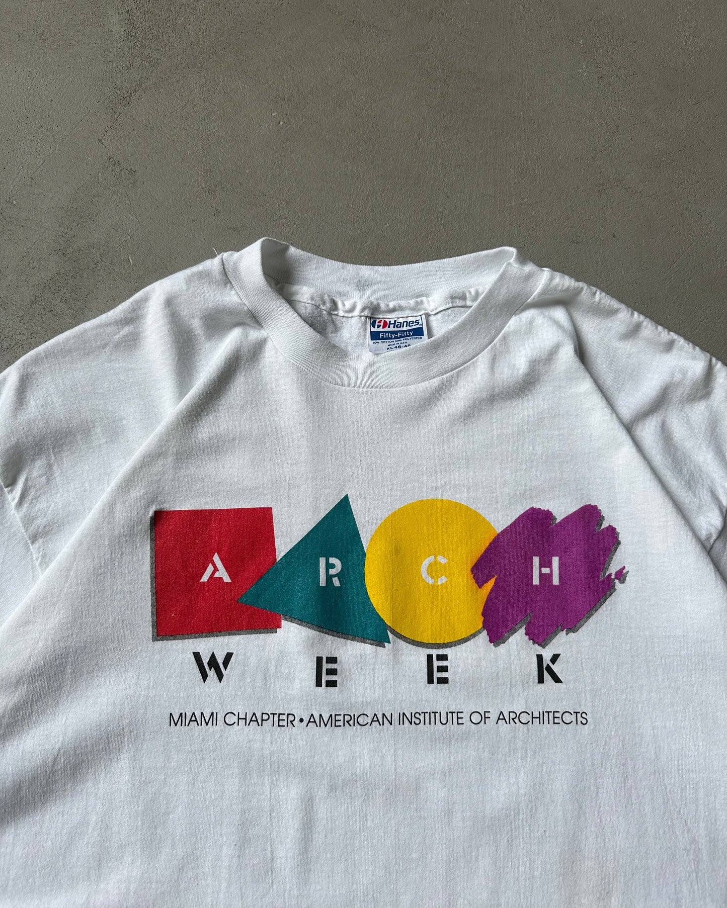1980s - White ARCH T-Shirt - XL