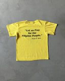 1990s - Yellow "Fight For Freedom" T-Shirt - XXS/XS