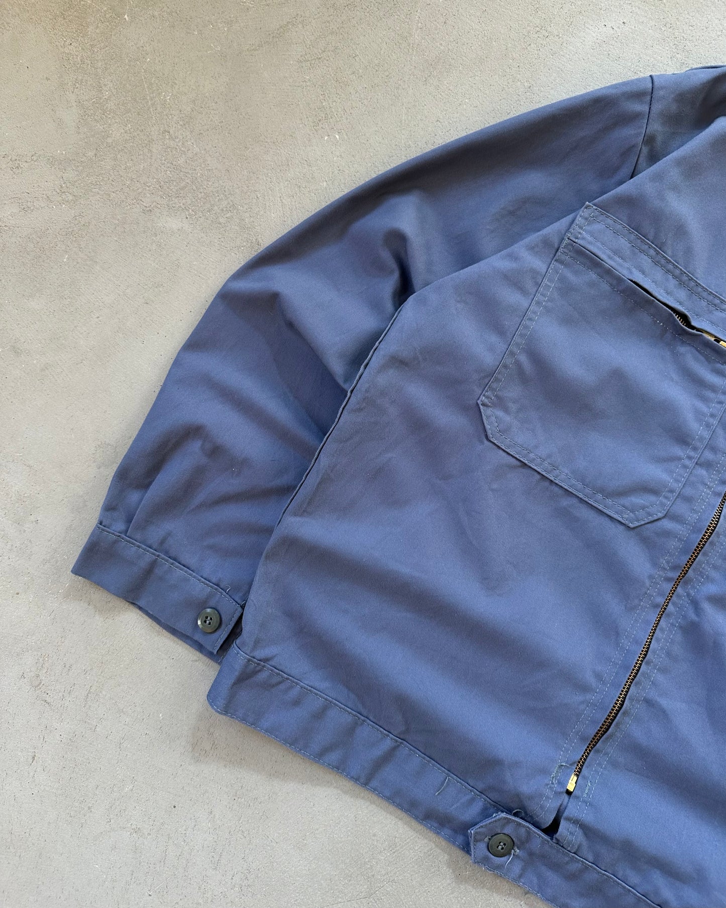 2000s - Blue French Work Light Jacket - M