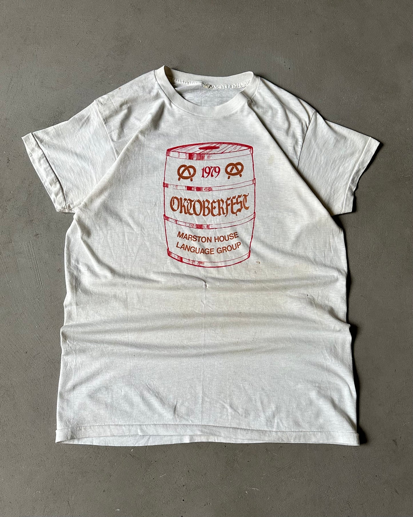 1970s - Distressed Oktoberfest T-Shirt - M