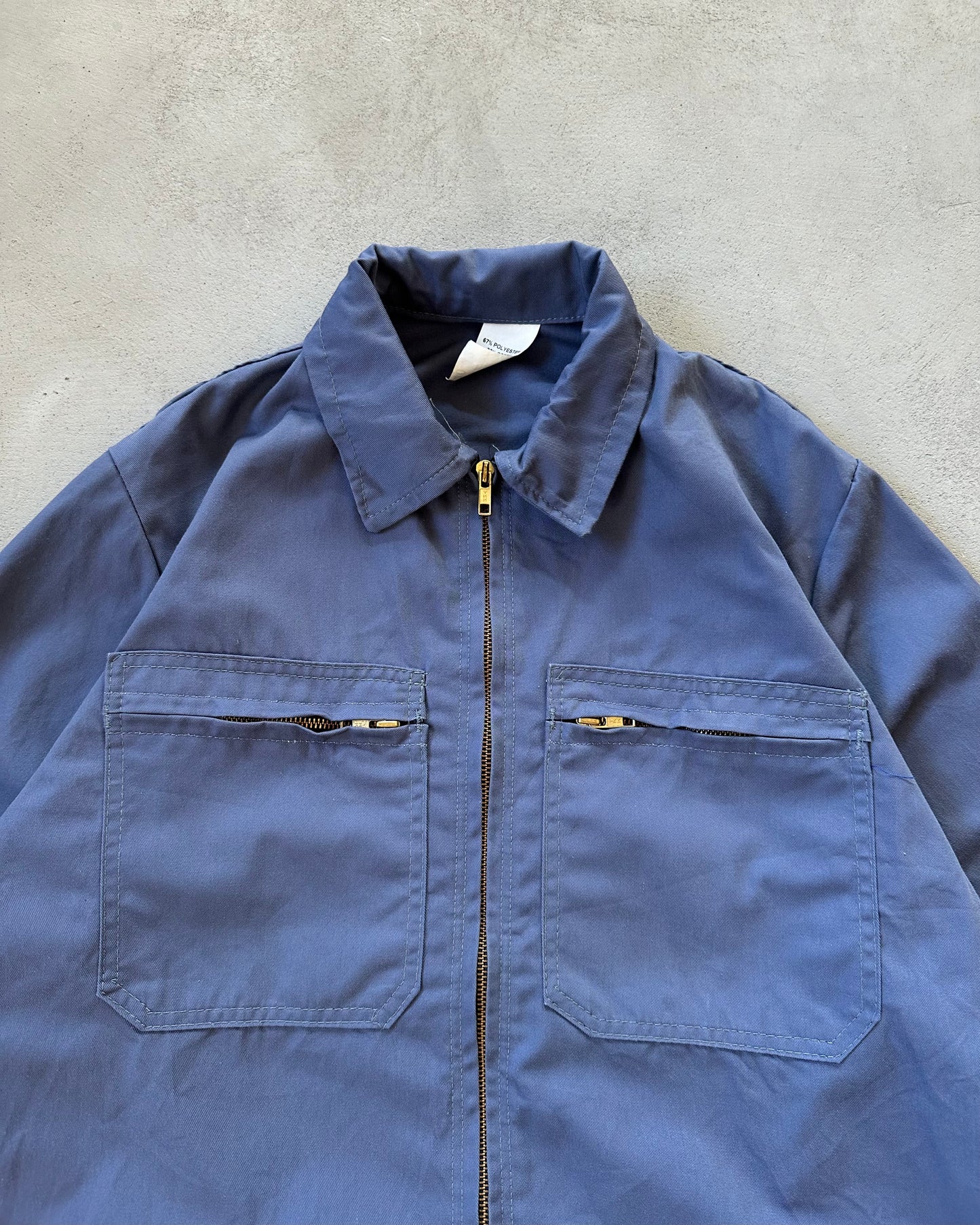2000s - Blue French Work Light Jacket - M