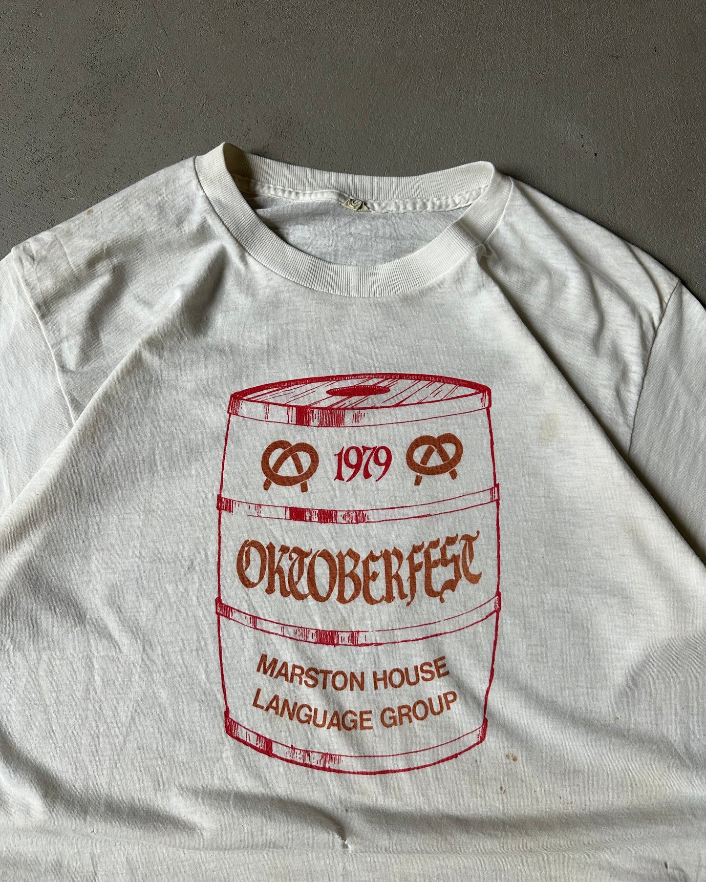 1970s - Distressed Oktoberfest T-Shirt - M