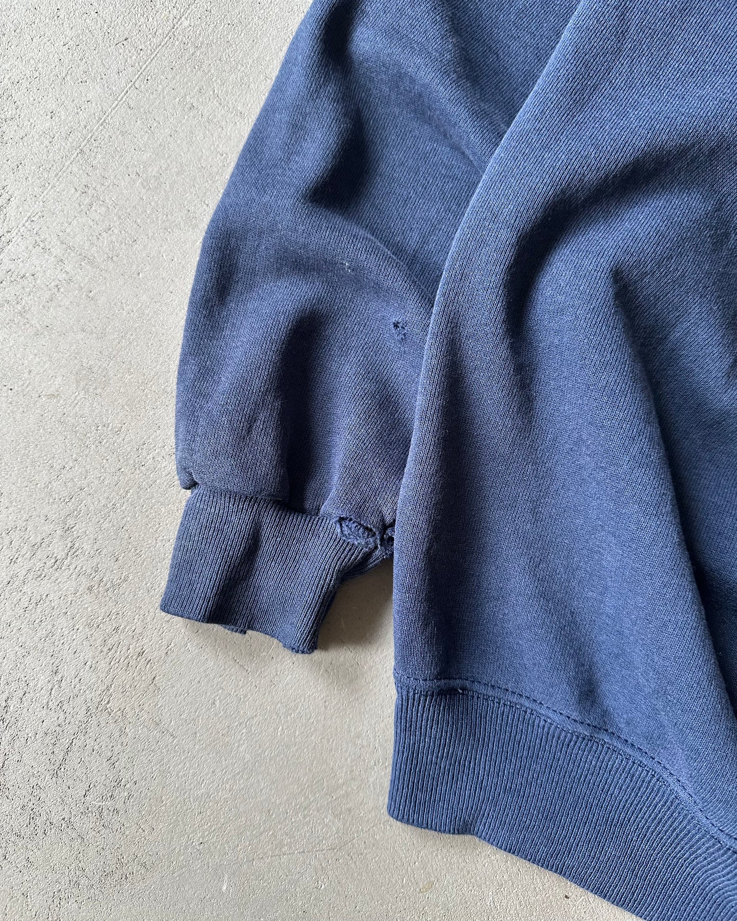 1980s - Faded Blue NAVY Crewneck - M/L