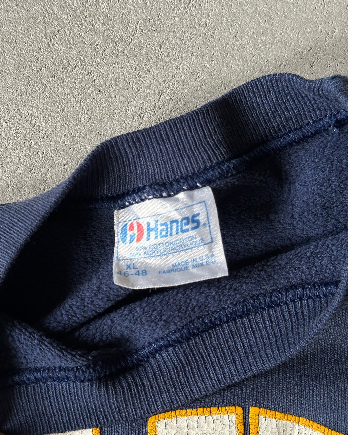 1980s - Faded Blue NAVY Crewneck - M/L