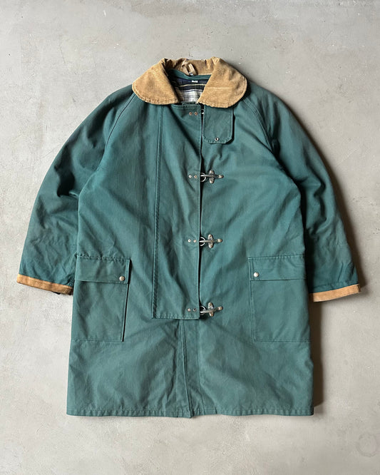 1980s - Green E.A FAY Fireman Coat - M