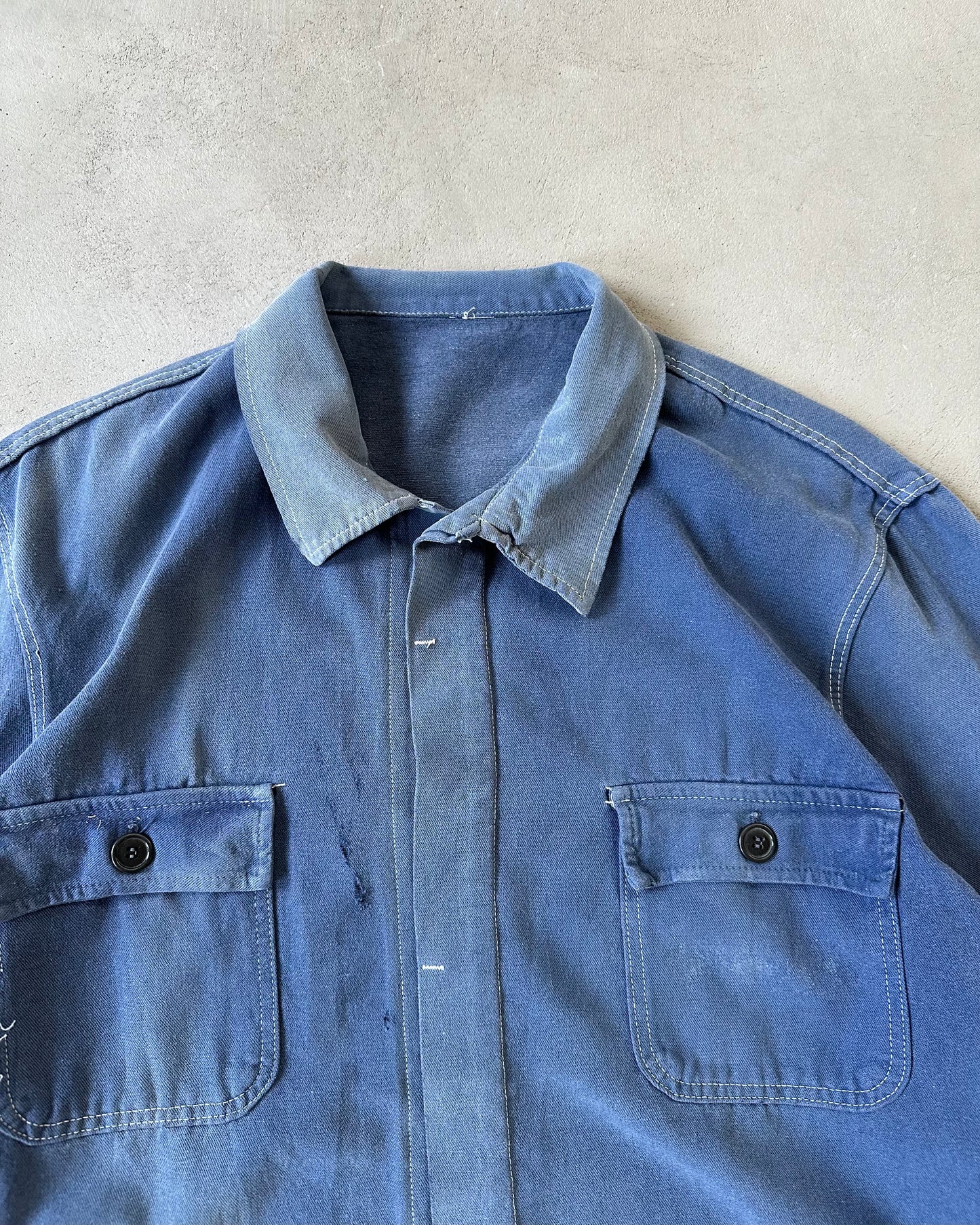 1960s - Faded Blue French Chore - L/XL