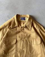 1960s - Camel Pendleton Loop Collar Button Up - XL
